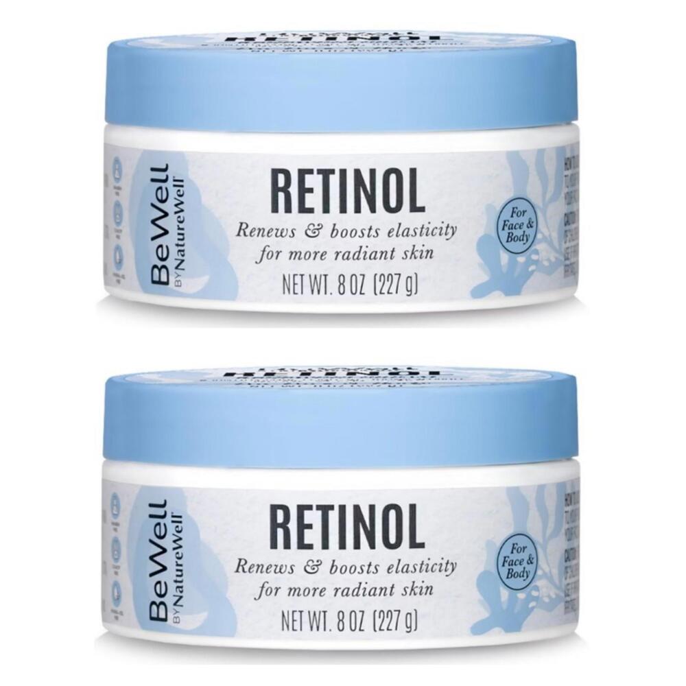BeWell‎ Retinol Renewing Cream Face & Body 8oz Each 2 Pack - Buy Bulk & Save Big